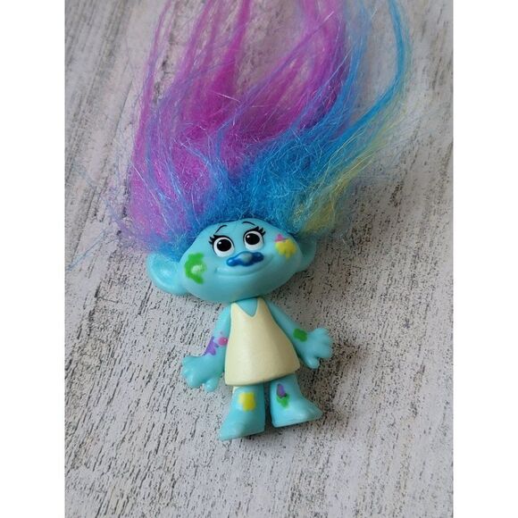Dwa 2015 trolls mini girl purple blue doll toy figure - Picture 3 of 5